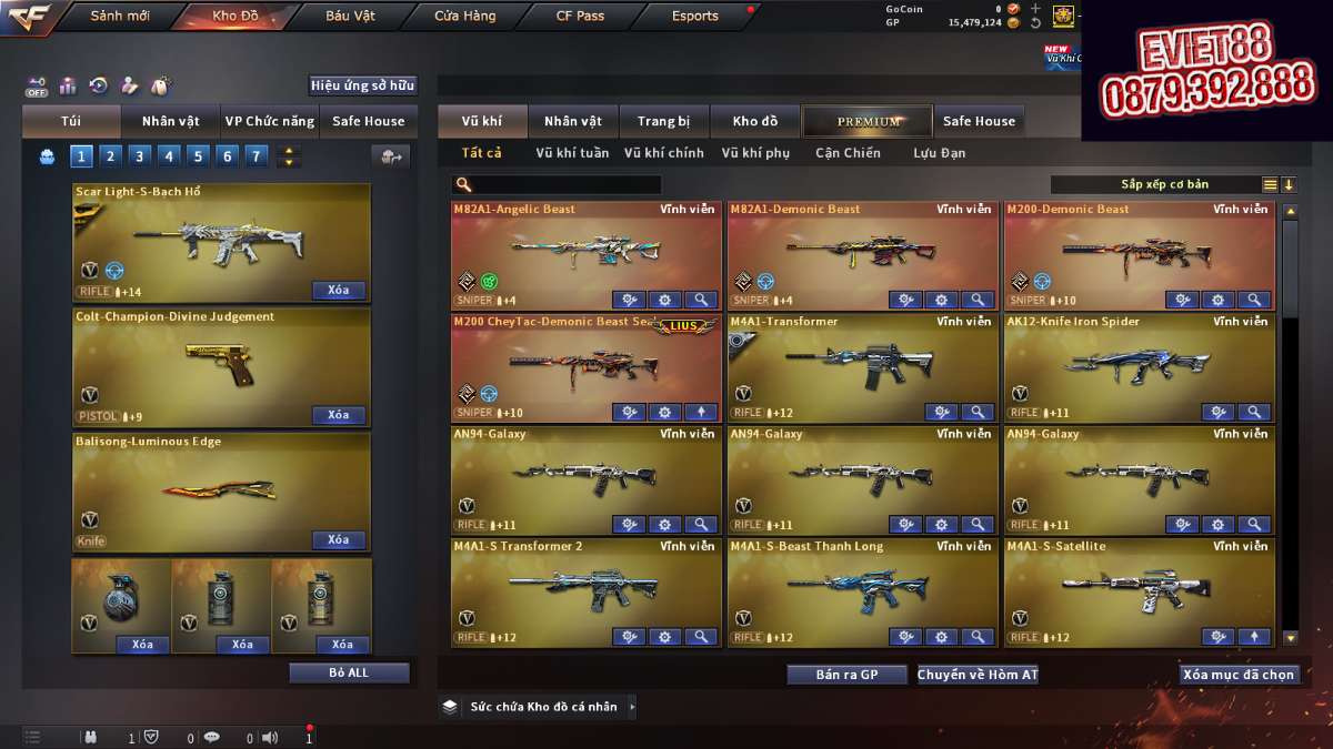 shop acc cf uy tin gia re